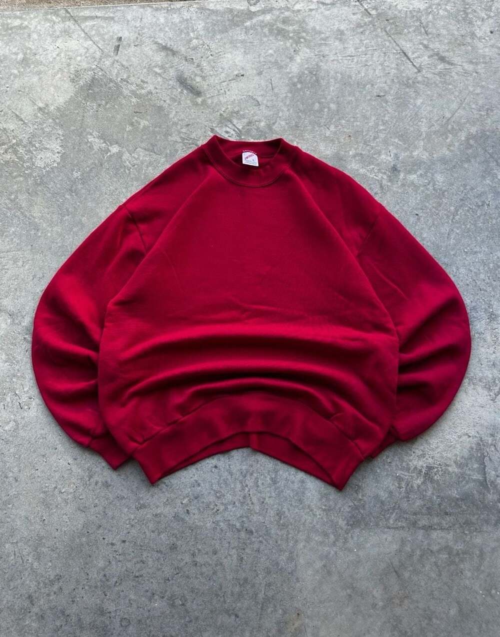 Jerzees Vintage Red Crewneck Sweatshirt, Size L